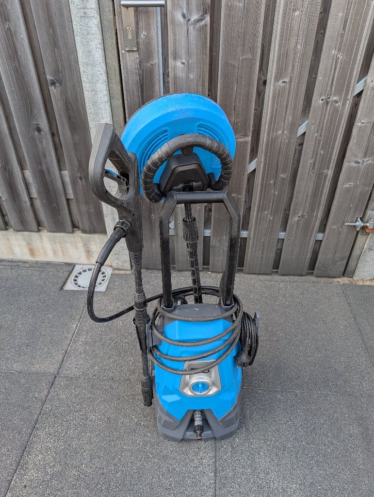 Krachtige GAMMA Hogedrukreiniger HDR-130 incl. accessoires, Ophalen, Gebruikt, Elektrisch, Gamma