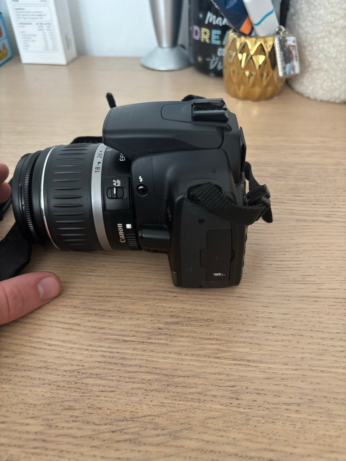 Canon EOS 400D Spiegelreflexcamera met EF-S 18-55mm lens, Ingebouwde flitser, Gebruikt, Spiegelreflex, Canon