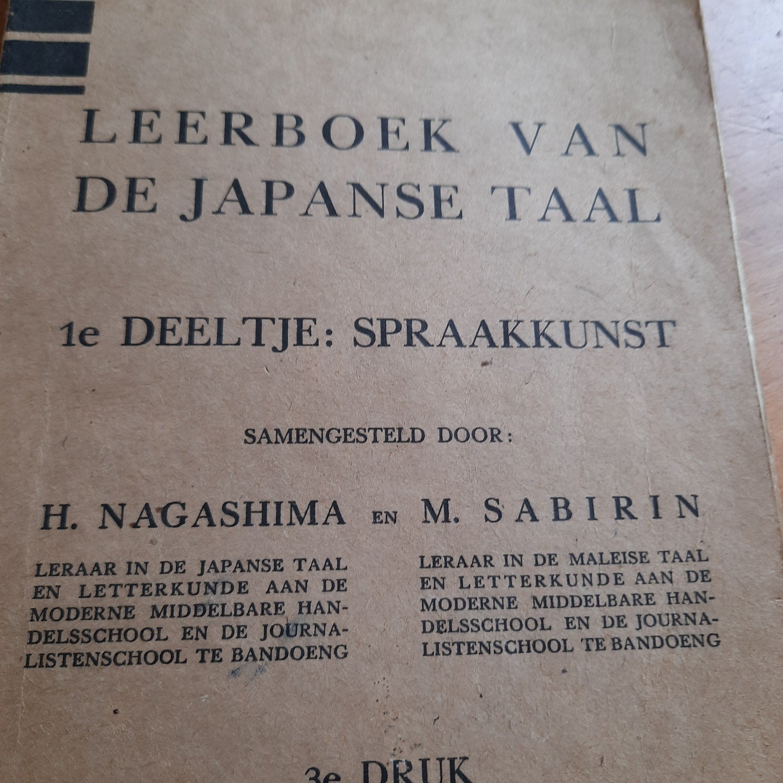 Leerboek van de Japanse Taal 1942 WO2 WW2, Antiek en Kunst, Antiek | Boeken en Bijbels, Verzenden