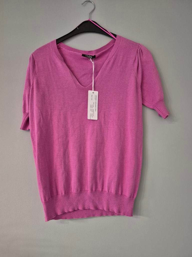 Lilytime Collection Roze Top met Korte Mouwen, Kleding | Dames, Truien en Vesten, Lilytime Collection, Ophalen of Verzenden, Nieuw