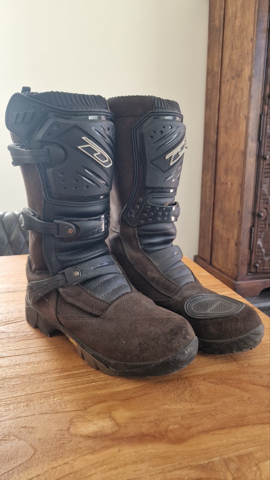 Leren enduro boots Difi, maat 46, Motoren, Ophalen of Verzenden, Tweedehands, Laarzen