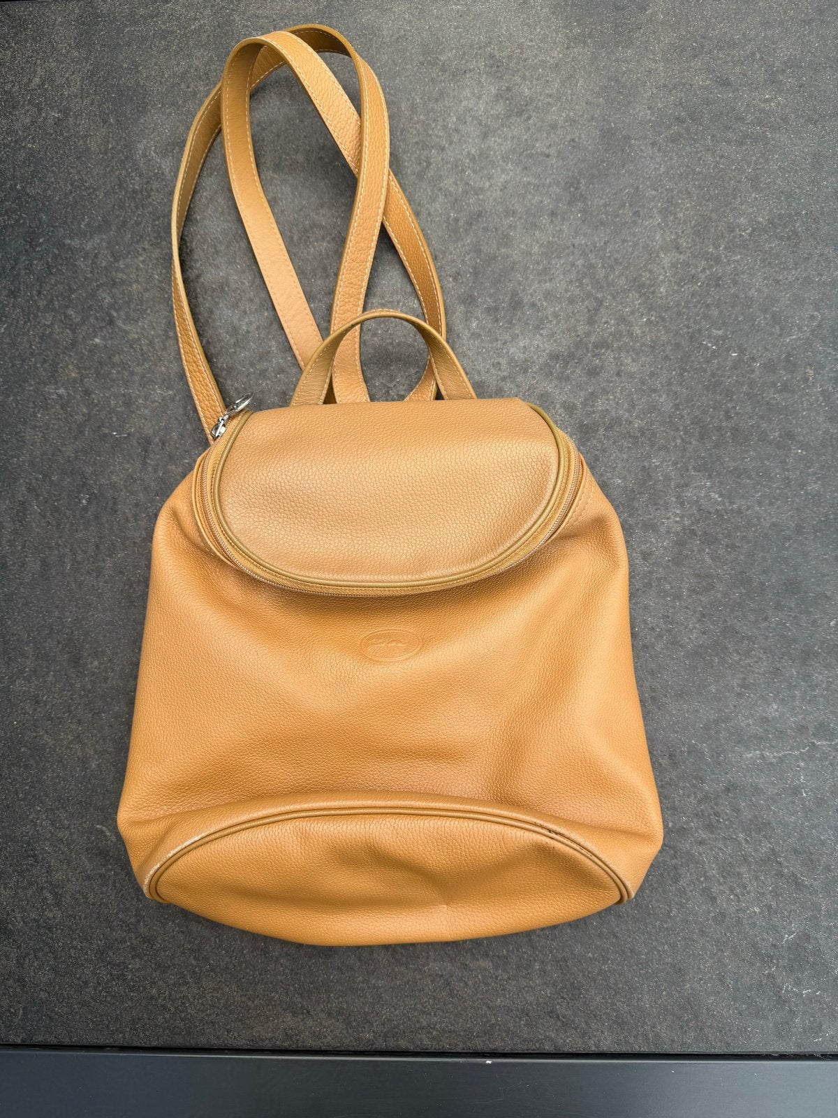 Longchamp Le Foulonné Sac à dos uit circa 2015-2018, Overige merken, Gebruikt, Ophalen of Verzenden, Minder dan 25 cm