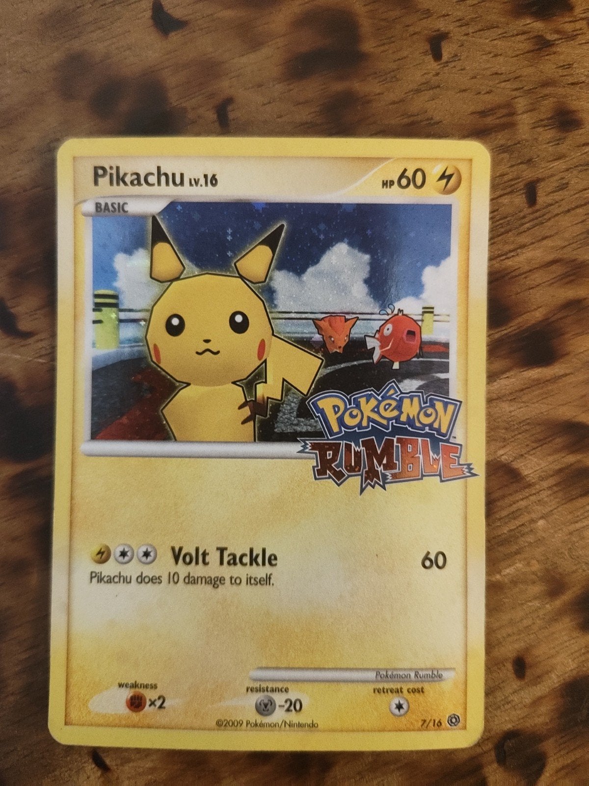 Pikachu Lv.16 Pokemon Rumble, Ophalen, Gebruikt, Losse kaart