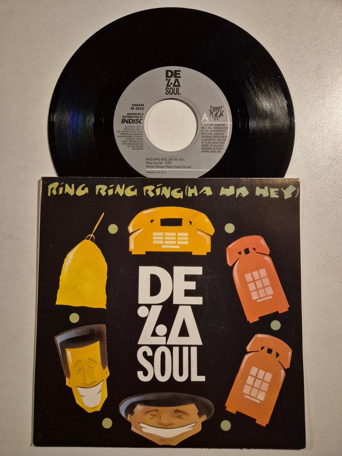 De La Soul-Ring ring ring, Ophalen of Verzenden, Zo goed als nieuw, 7 inch