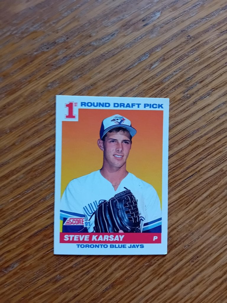 Baseball - Honkbalkaart 675 Steve Karsay Score 1991, Ophalen of Verzenden, Zo goed als nieuw, Buitenlandse clubs, Poster, Plaatje of Sticker