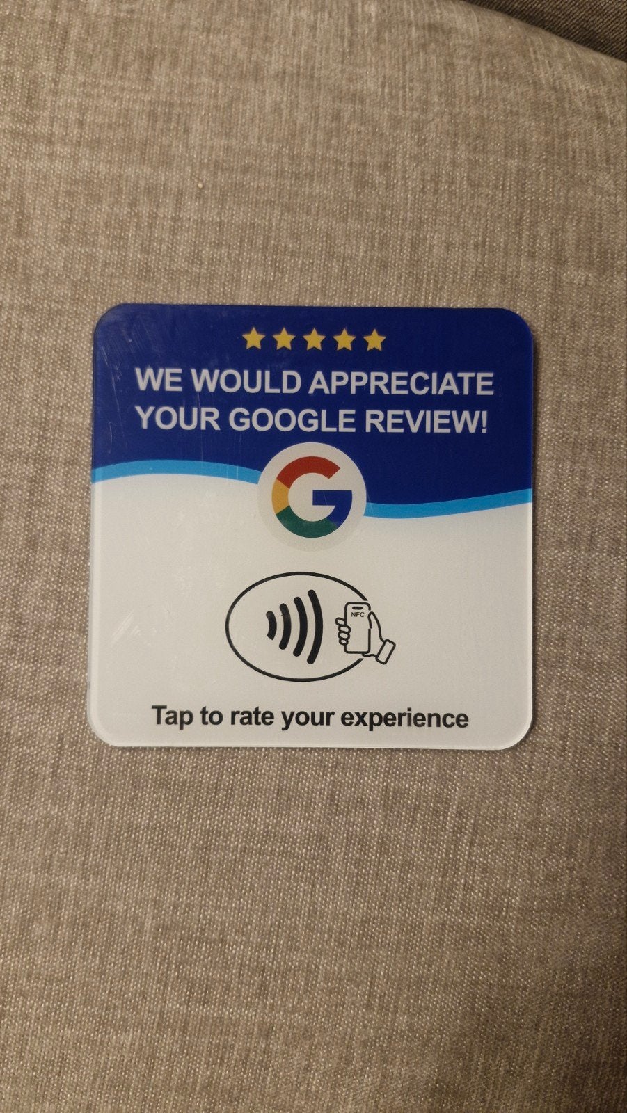 NFC Google Review card (onderhandelen kan), Computers en Software, Ophalen of Verzenden, Nieuw