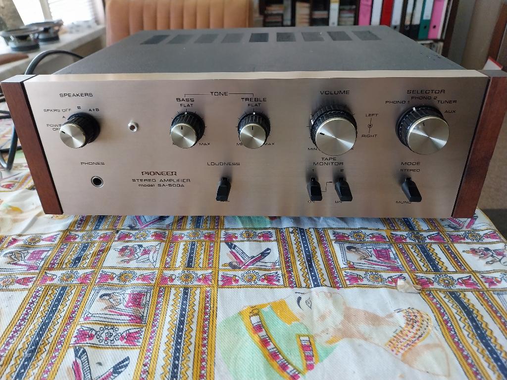 Pioneer sa 500a versterker 1972, Audio, Tv en Foto, Versterkers en Receivers, Ophalen, Gebruikt, Minder dan 60 watt, Pioneer