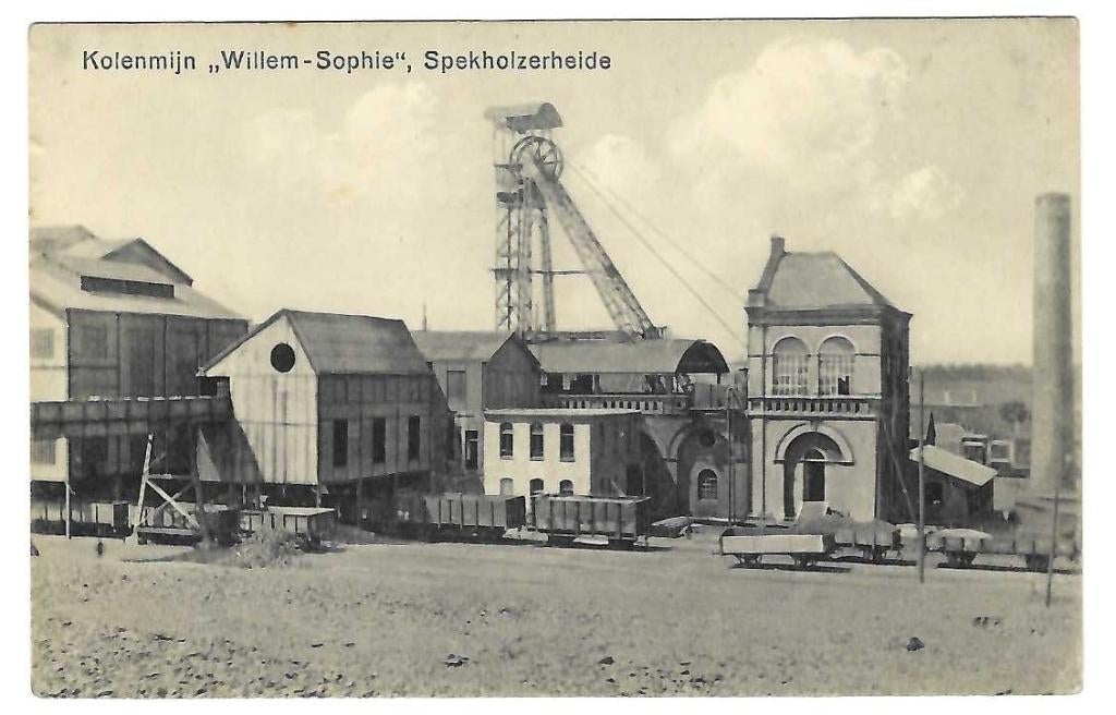 Spekholzerheide bij Kerkrade - Kolenmijn Willem-Sophie, Verzenden, 1920 tot 1940, Ongelopen, Limburg