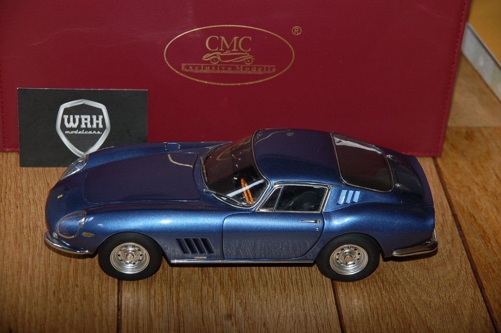 1:18 FERRARI 275 GTB COUPE blue CMC M-239 WRH, Verzenden, Zo goed als nieuw, Auto, Overige merken