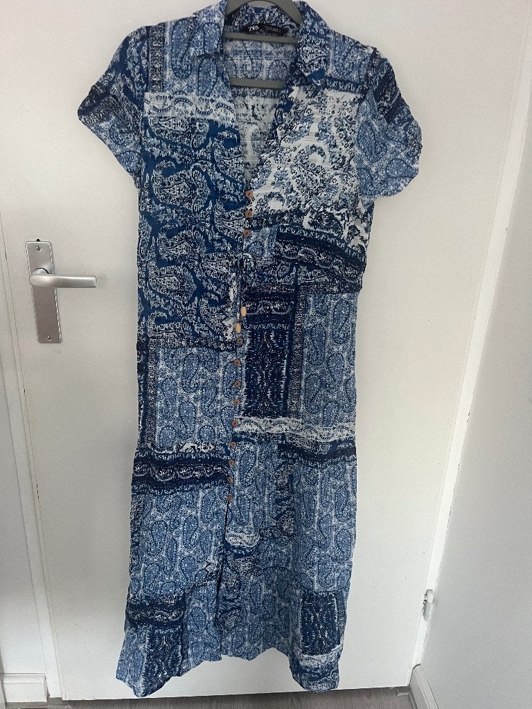 Leuke Zara jurk, Kleding | Dames, Blauw, Zara, Ophalen of Verzenden, Zo goed als nieuw