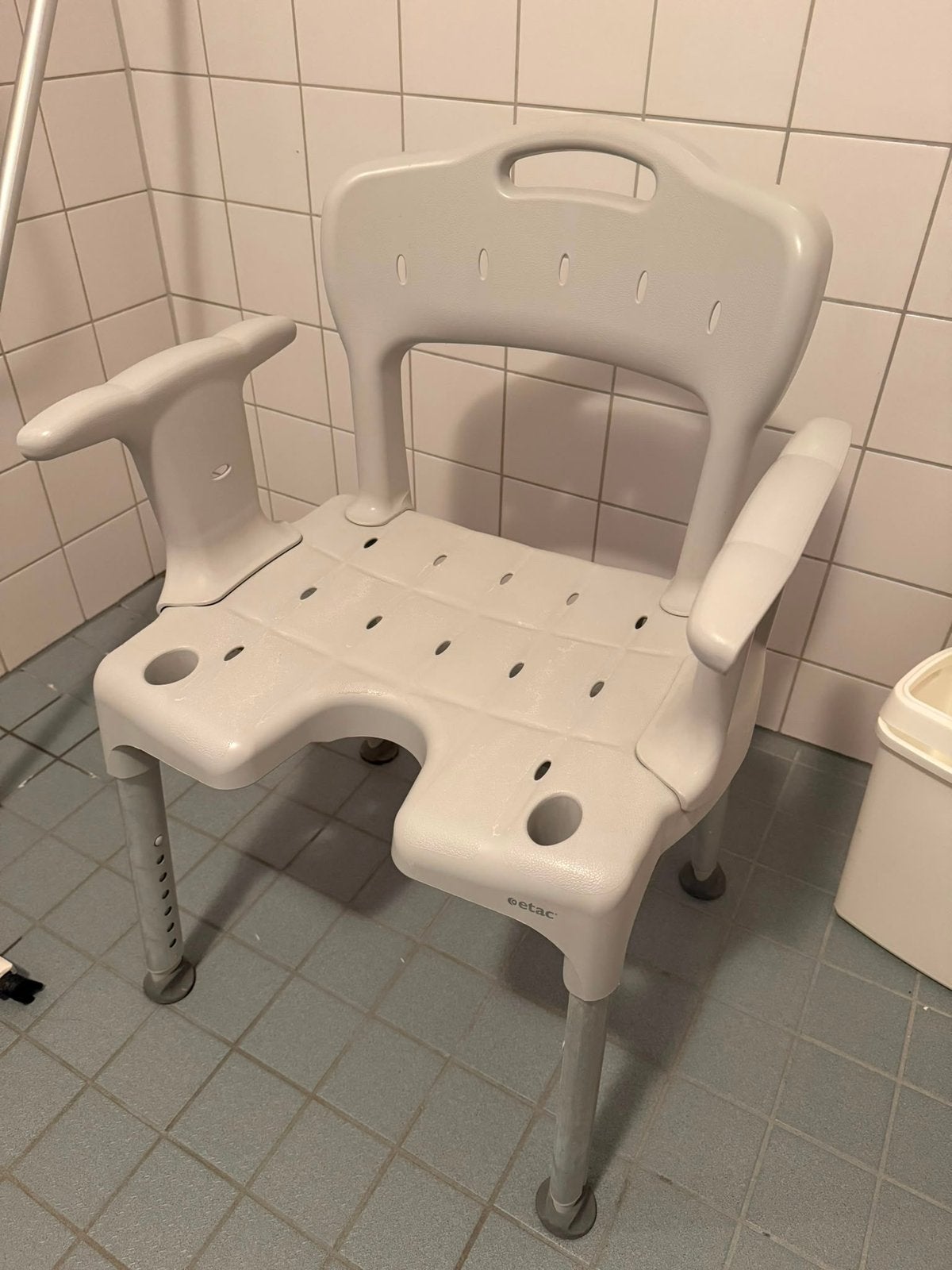 Douchestoel, Ophalen, Zo goed als nieuw