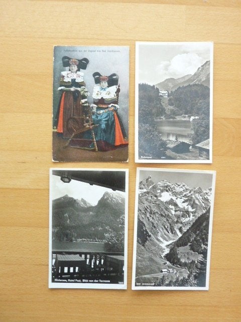4 ansichten Duitsland rond 1930, Verzamelen, Ophalen of Verzenden, 1920 tot 1940, Gelopen, Duitsland