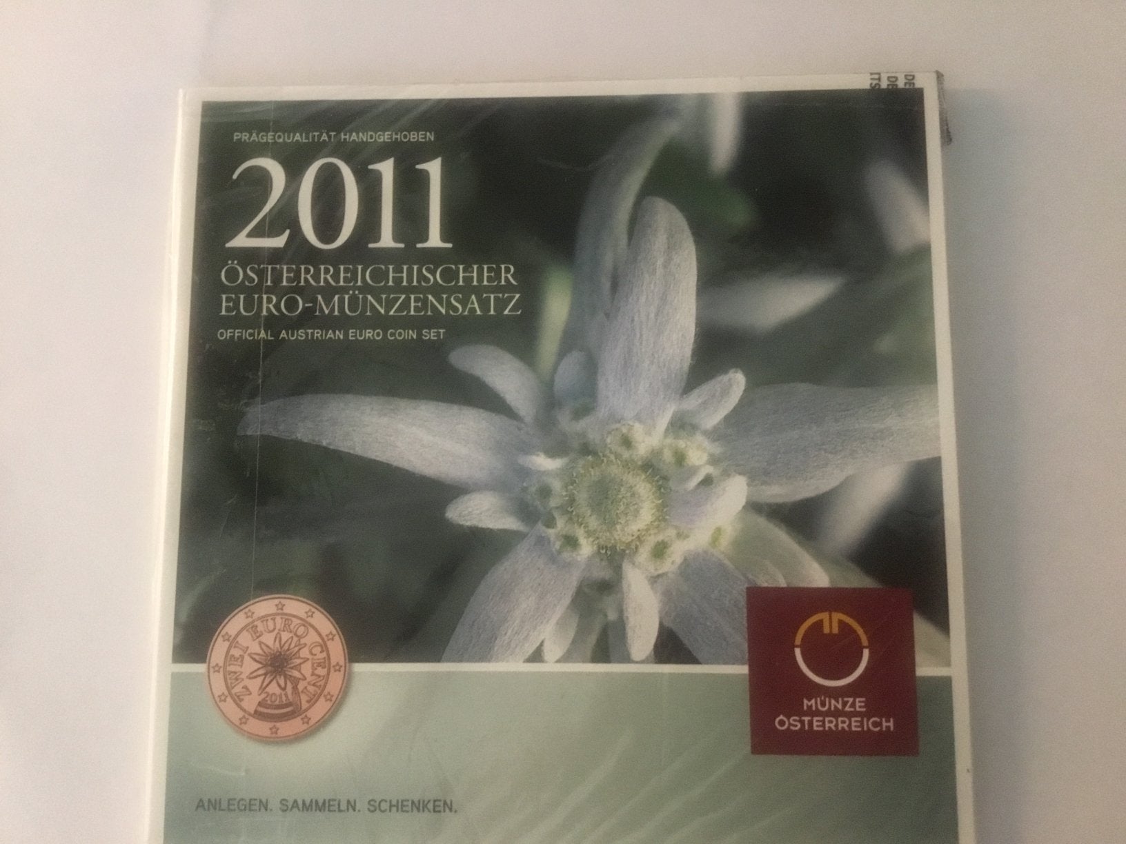 SETJE OOSTENRIJK BU.2011., Postzegels en Munten, Ophalen of Verzenden, Oostenrijk, 2 euro
