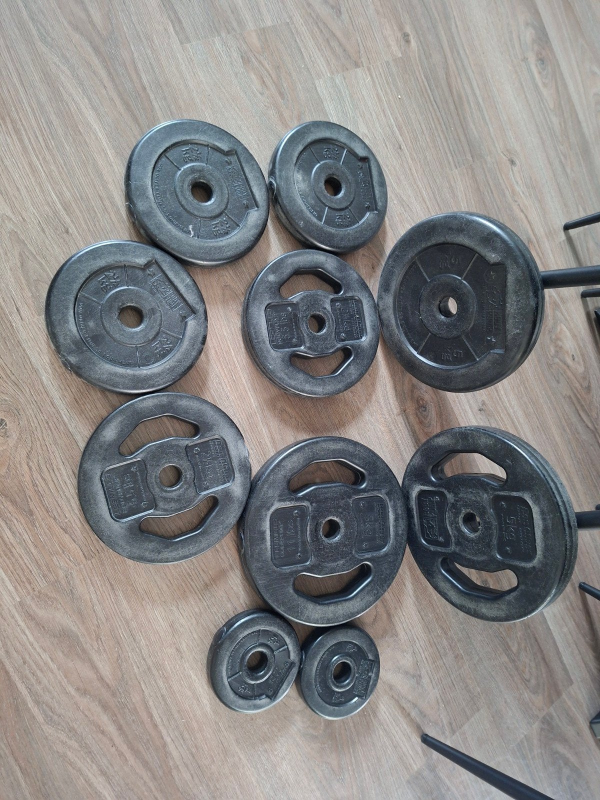 Bodypump Halterschijven Set - Diverse Gewichten, Ophalen, Gebruikt, Rug, Halterschijven