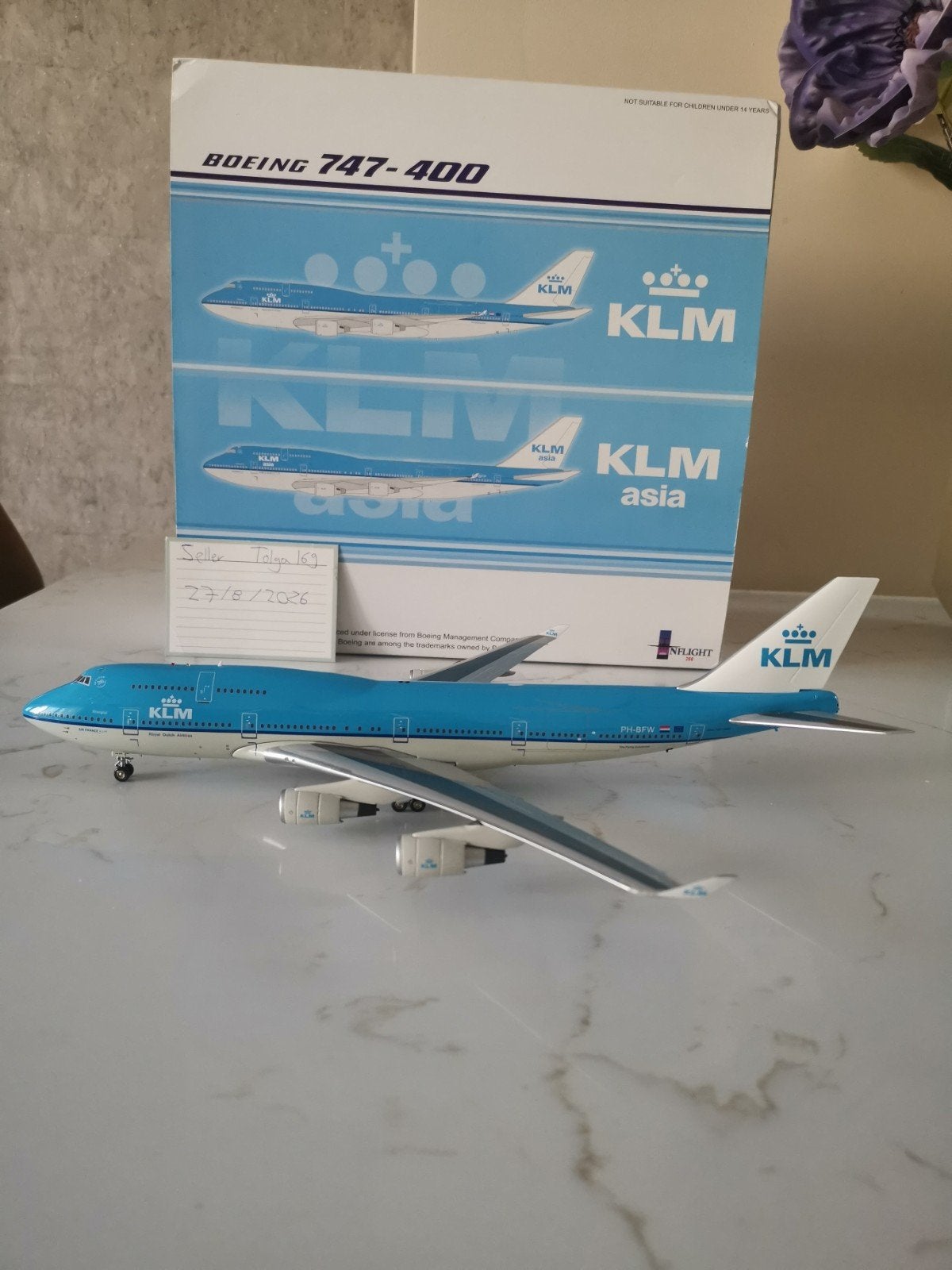 KLM B747-400 Inflight200 1:200 IF744031 Reg. PH-BFW, Overige merken, 1:200 of kleiner, Nieuw, Ophalen of Verzenden