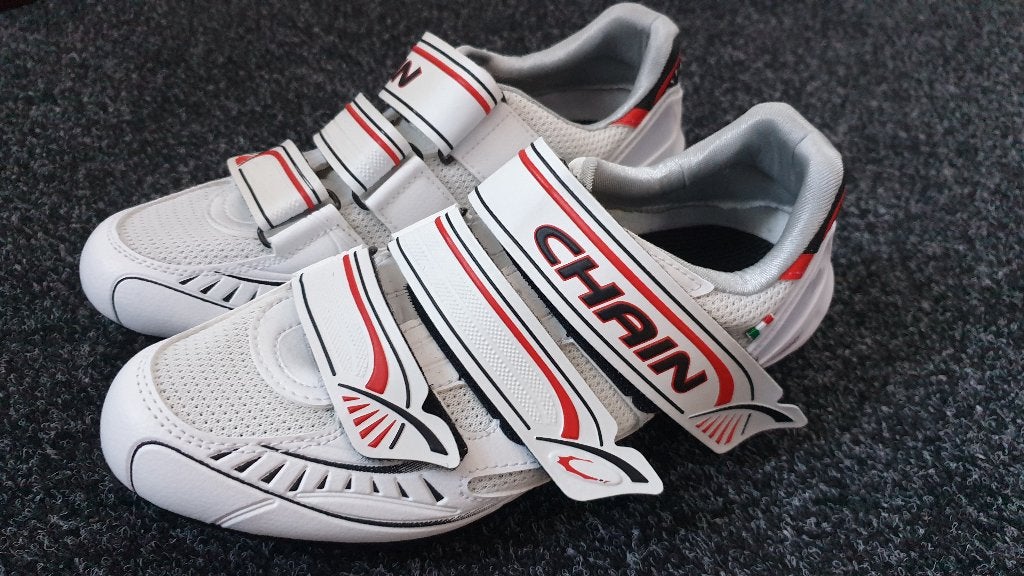 Chain Elite Fietsschoenen Maat 37 Nieuw! Wit en Zwart, Ophalen, Nieuw, Overige maten, Schoenen