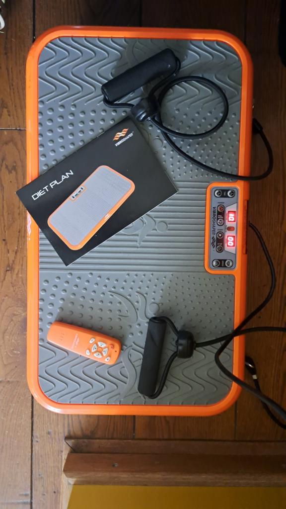 Vibroshaper Trilplaat met accessoires, Ophalen, Kunststof, Buik, Trilplaat