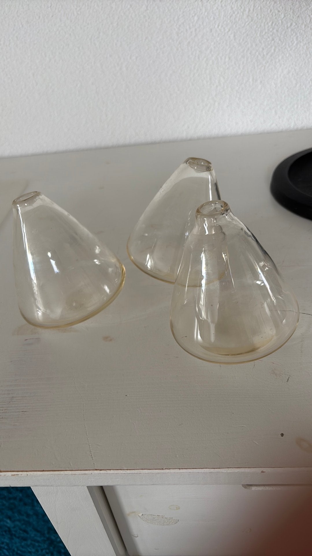 Drie diabolo vaasjes wiebelvaasjes, Ophalen of Verzenden, Zo goed als nieuw