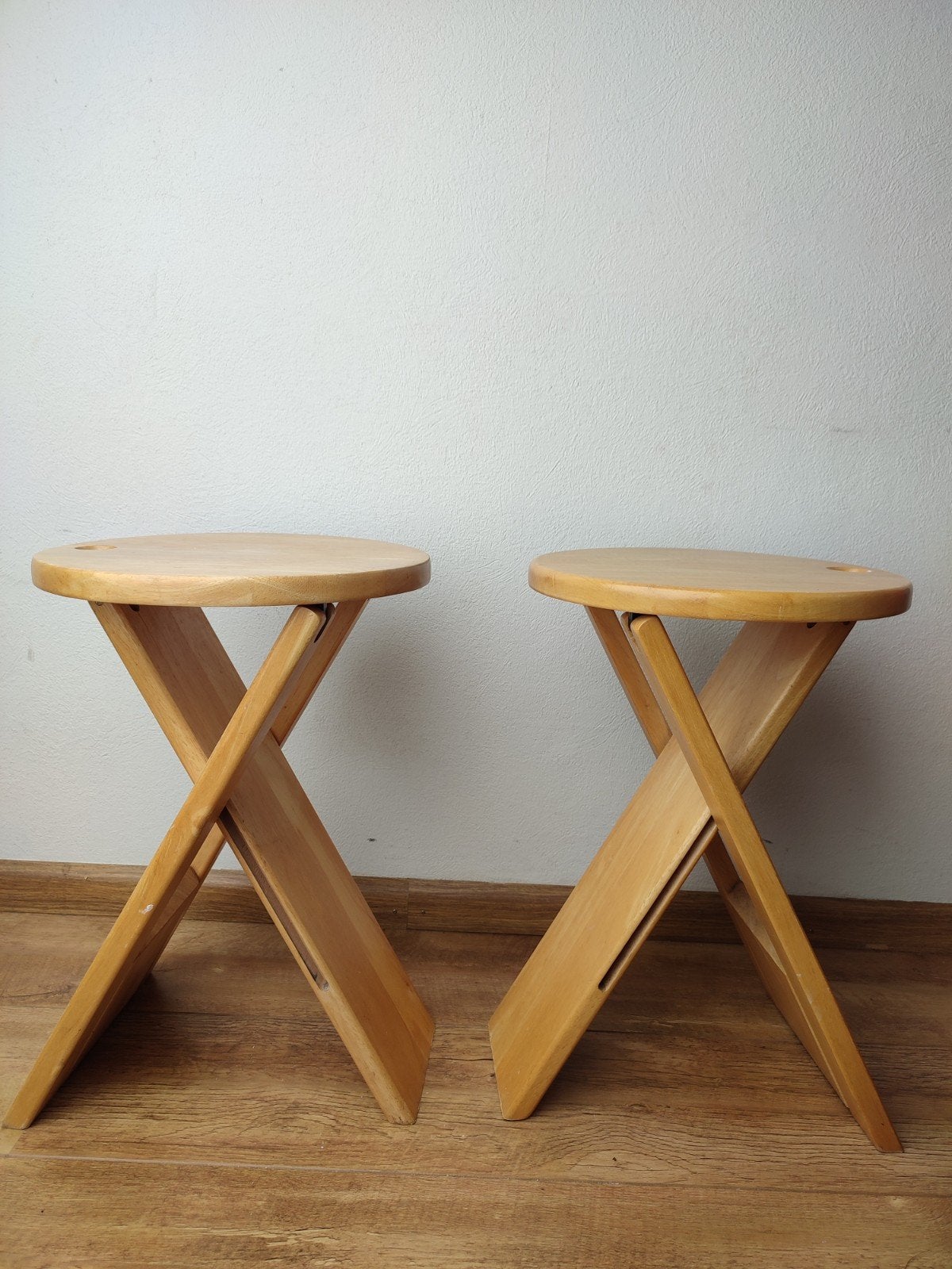 Twee stuks Kruk krukjes Suzy Adrian Reed Princes Design '80, Ophalen of Verzenden, Gebruikt, Hout