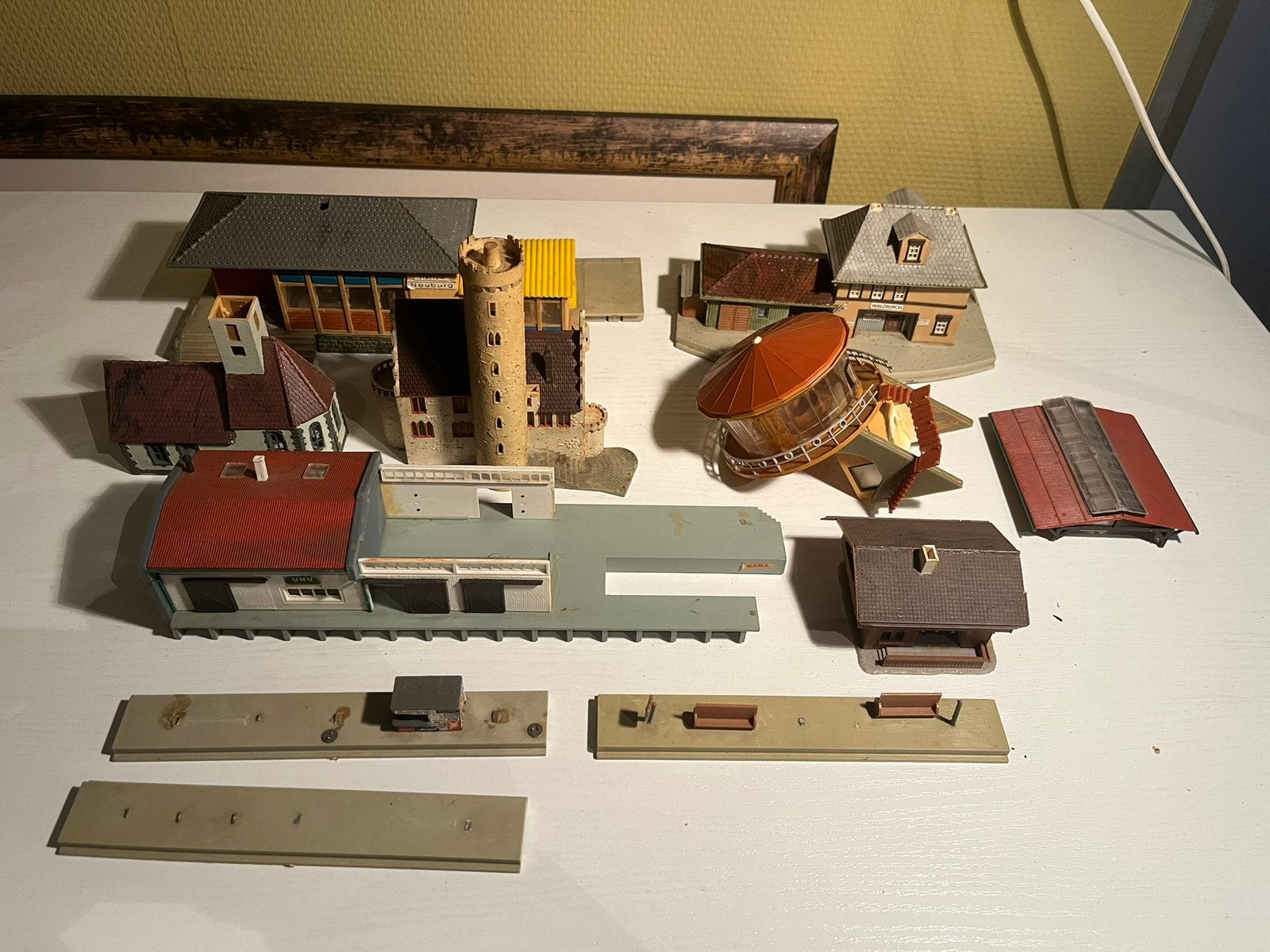 H0 Modelspoor Huisjes & Perrons (Faller / Kibri / Vollmer), Overige merken, Gebruikt, Gelijkstroom of Wisselstroom, Brug, Tunnel of Gebouw
