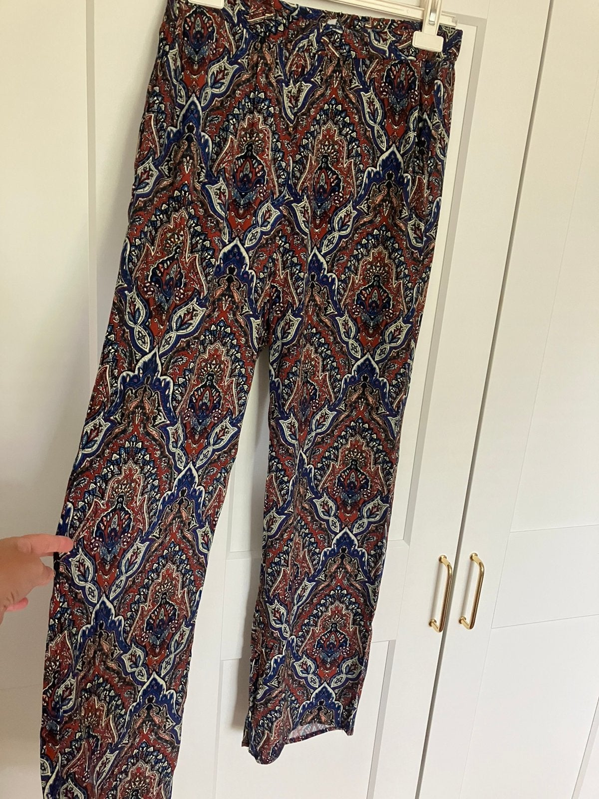 Only broek wijde pijp Paisley-print mt L, Ophalen of Verzenden, Zo goed als nieuw, Maat 38/40 (M), Lang