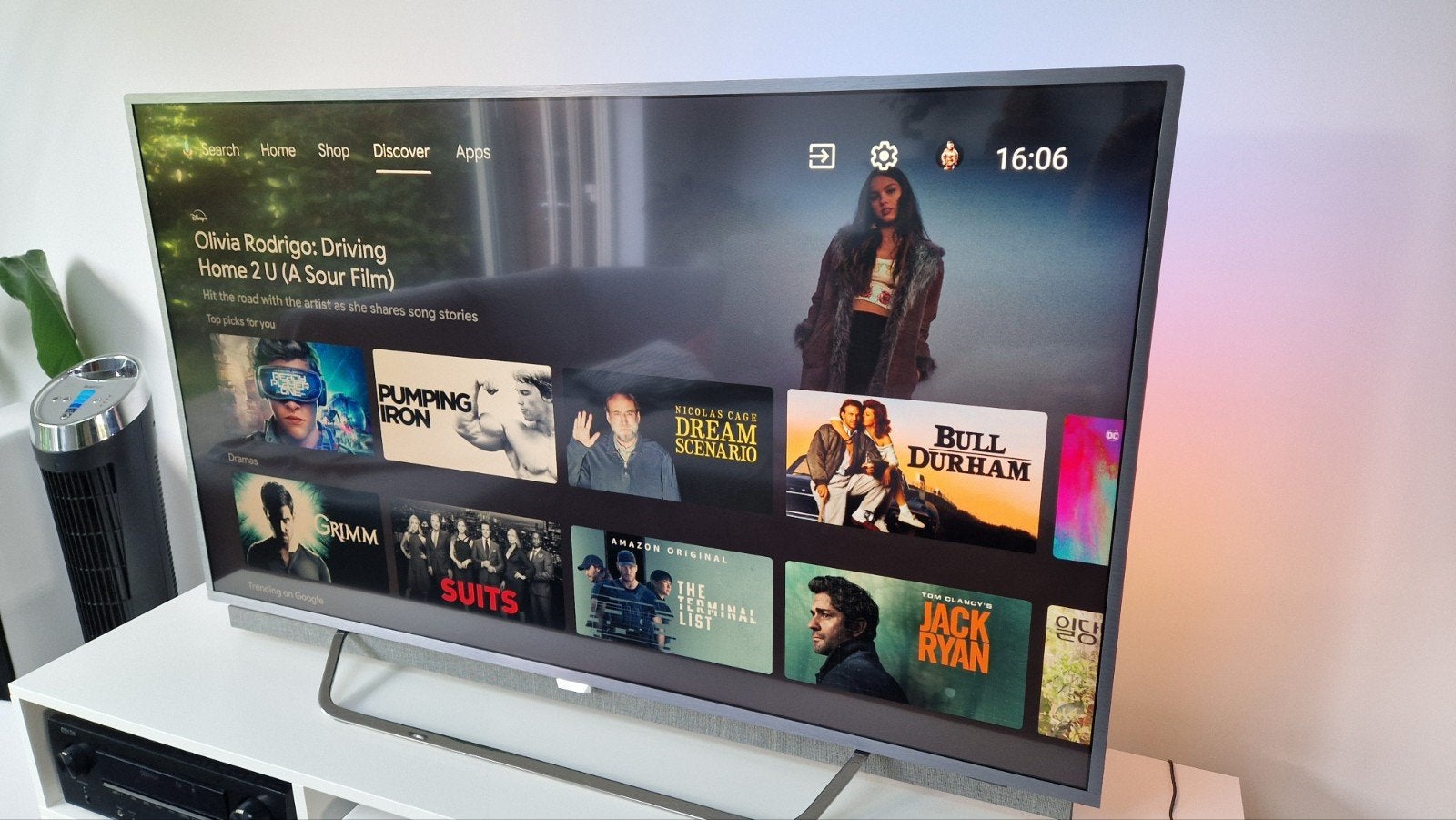 Philips Ambilight 4K Android TV Smart 55PUS8602/12, Ophalen, Philips, Gebruikt, LCD