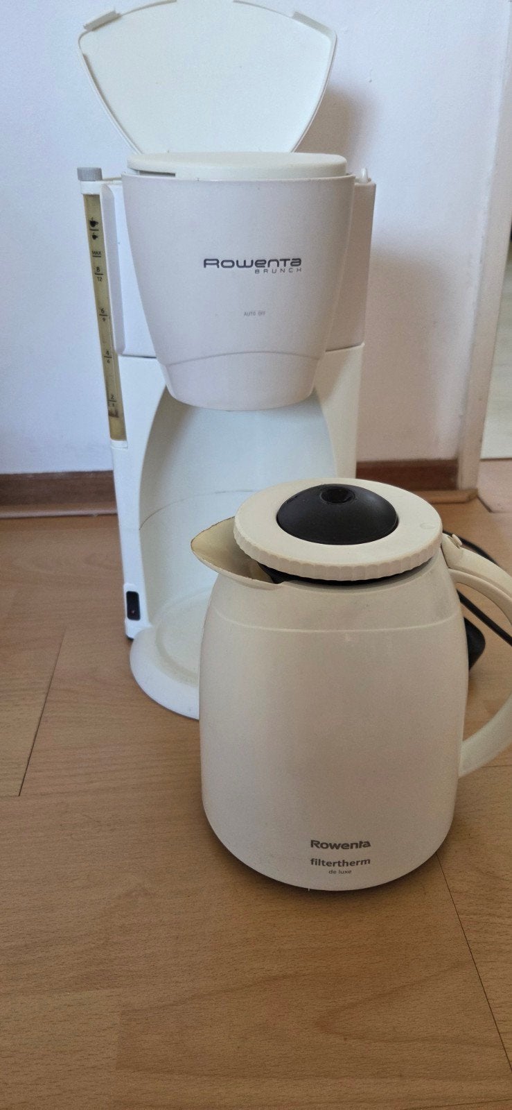Rowenta Filterkoffiezetapparaat met Thermoskan, Ophalen, Gebruikt, Koffiemachine, Gemalen koffie