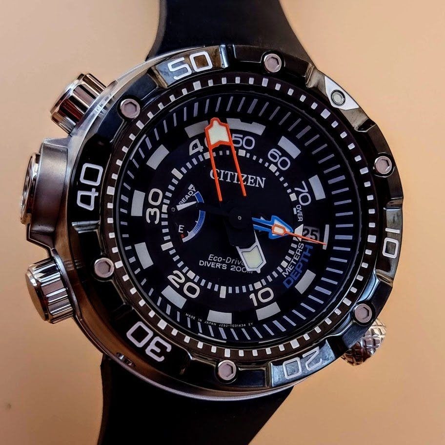 Citizen BN2024-05E Promaster Marine Eco-Drive, Ophalen, Staal, Kunststof, Zo goed als nieuw