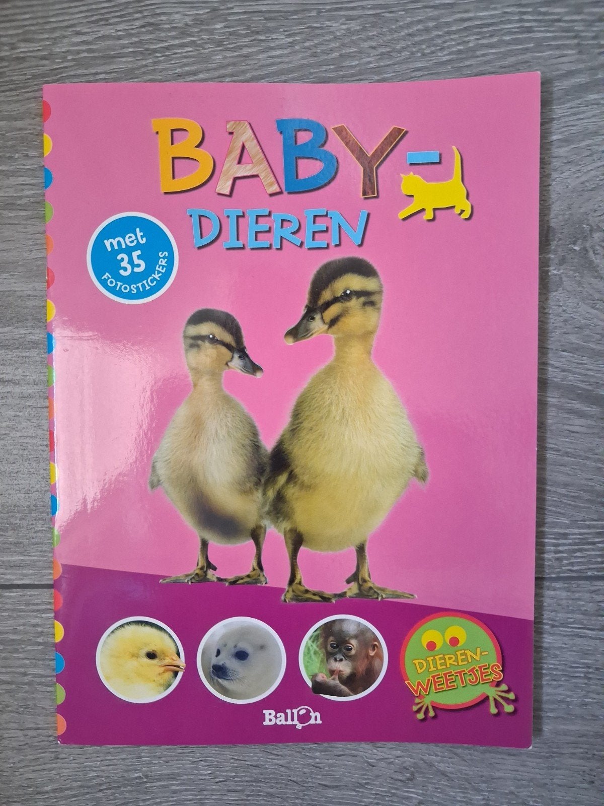Baby Dieren Stickerboek met 35 fotostickers nieuw, Ophalen of Verzenden, Nieuw