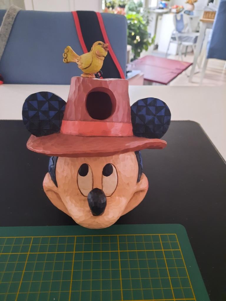 Disney traditions Mickey Mouse Birdhouse Welcome Home, Ophalen, Mickey Mouse, Zo goed als nieuw, Beeldje of Figuurtje