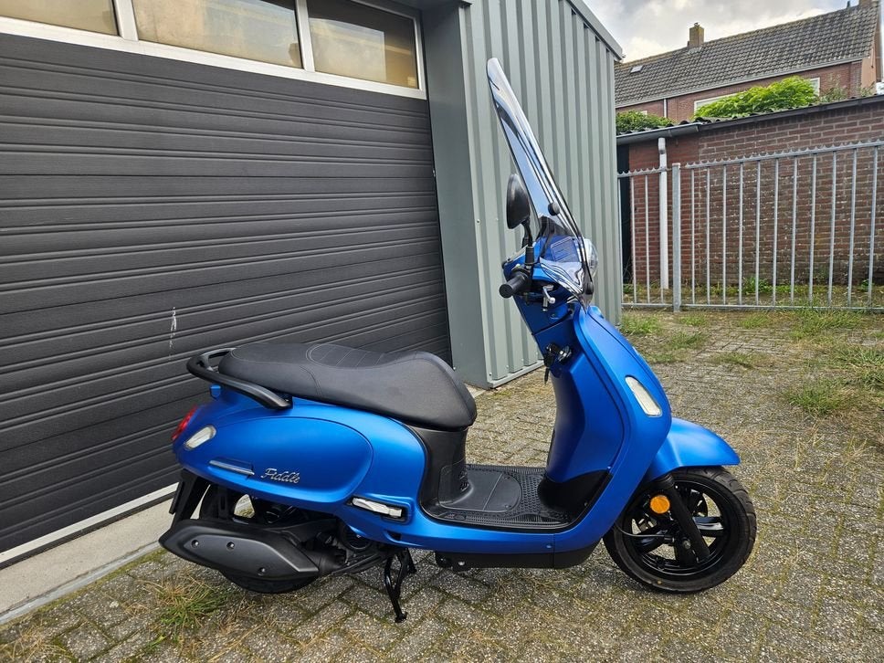 SYM FIDDLE 50 4T E5 SNOR BJ 2021 MAT BLEU 9316KM WINDSCHERM, SYM, SYM, Onbekend, Ophalen of Verzenden