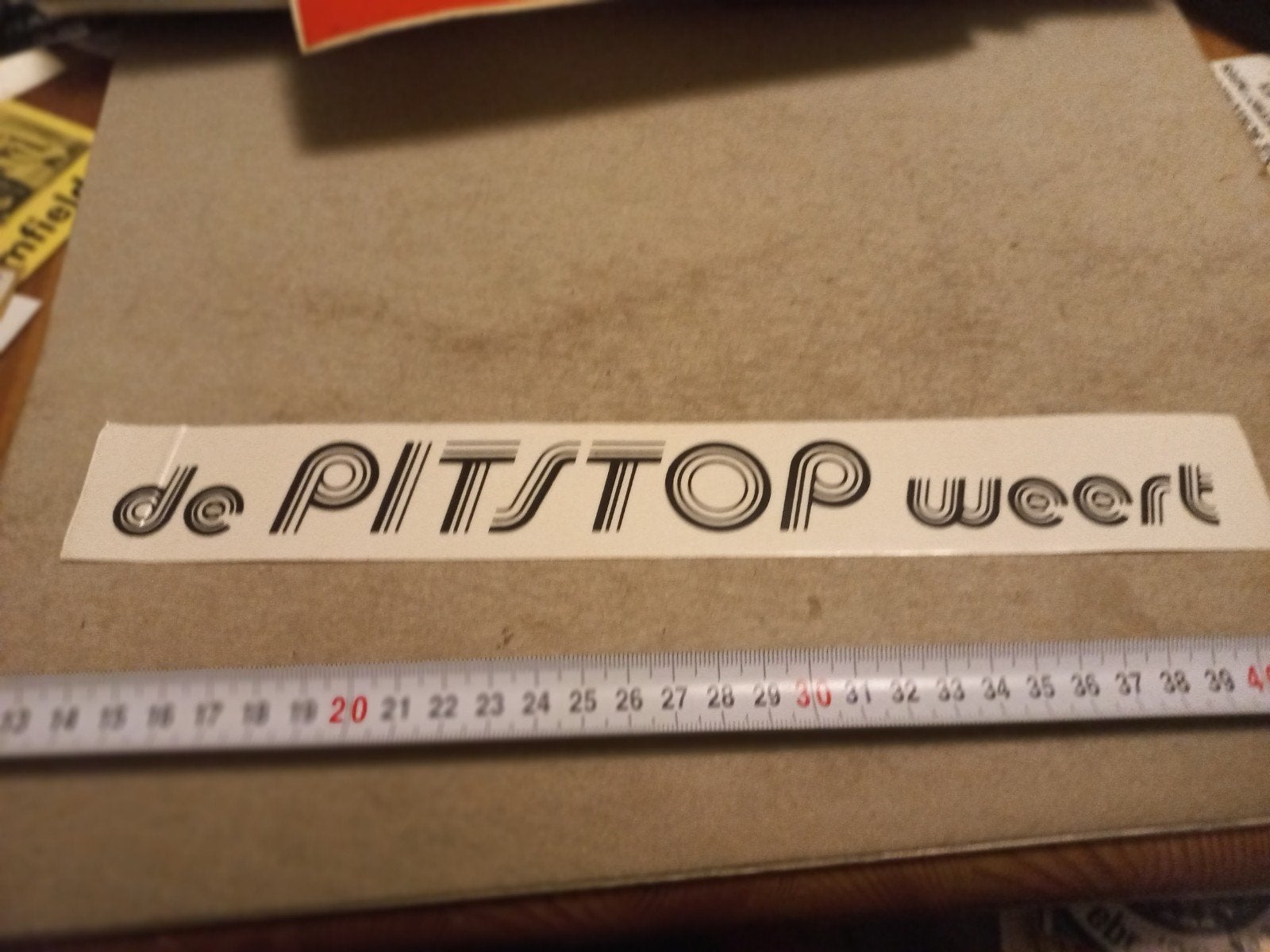 Vintage 'de PITSTOP weert' wegrestaurant, Ophalen of Verzenden, Gebruikt