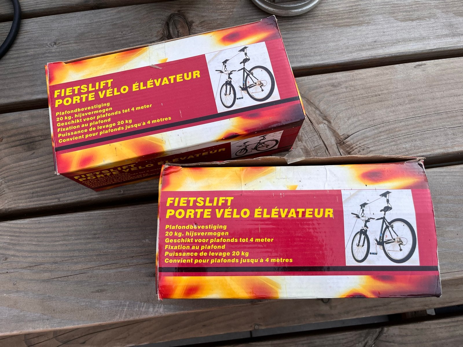 2x Fietslift Plafondbevestiging - 20 kg hijsvermogen, Ophalen of Verzenden, Nieuw