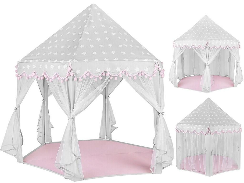 Speeltent voor Kinderen 135x135x140cm Roze-Wit, Ophalen of Verzenden, Nieuw