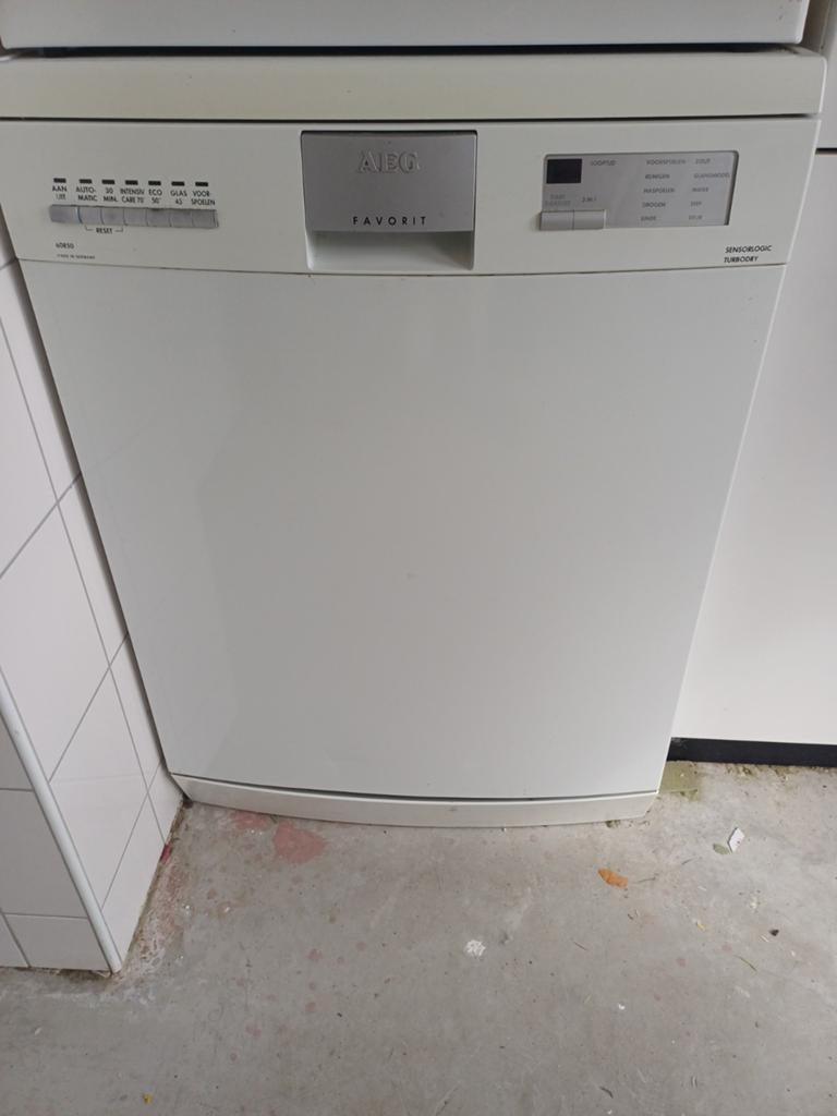 AEG Vaatwasser - Wit, Vrijstaand, Witgoed en Apparatuur, Vaatwasmachines, Ophalen, Gebruikt, Eco programma, 60 cm of meer