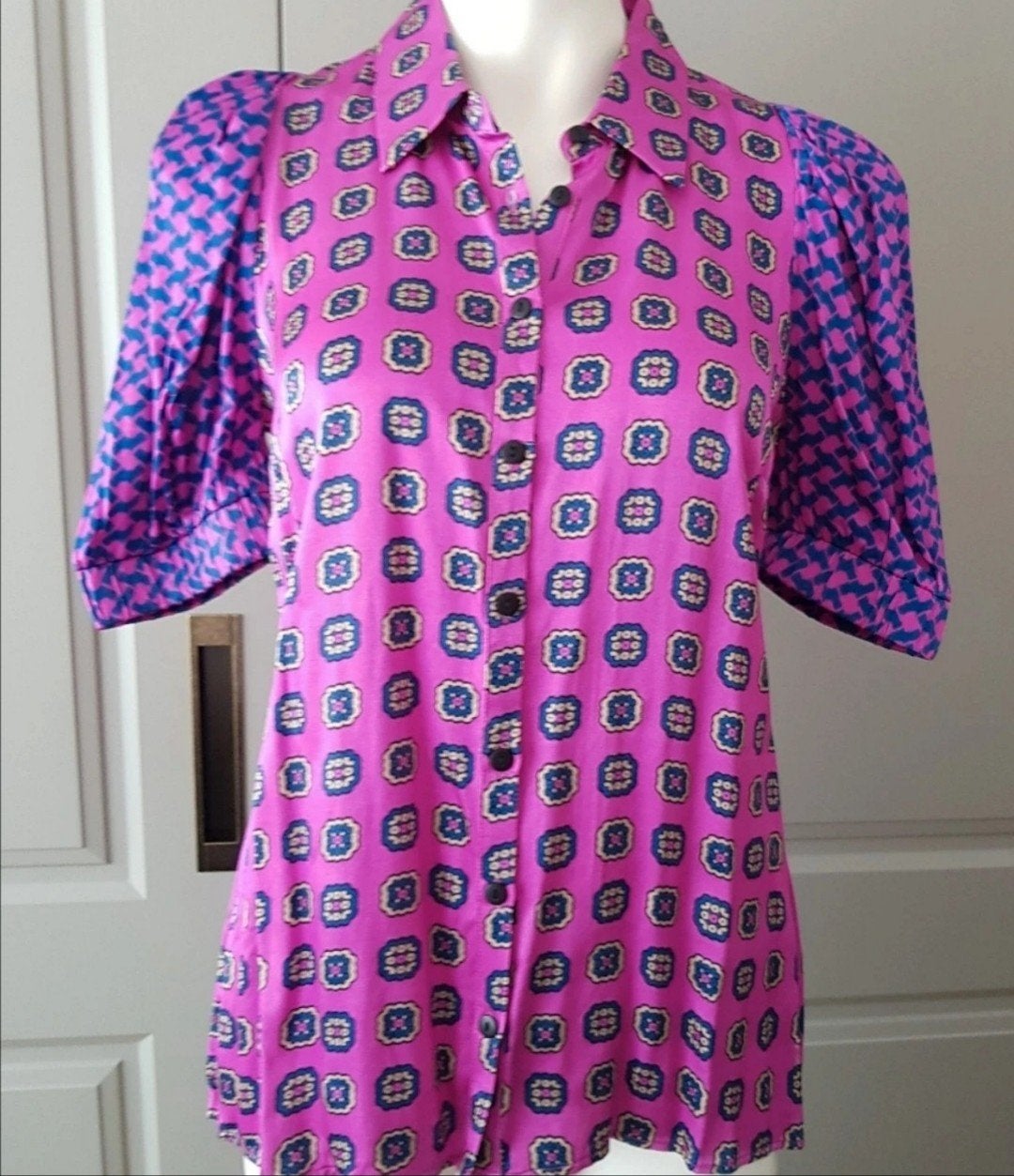 nieuwe blouse 36 S roze paars Cecilie Copenhagen, Cecilie Copenhagen, Paars, Nieuw, Ophalen of Verzenden