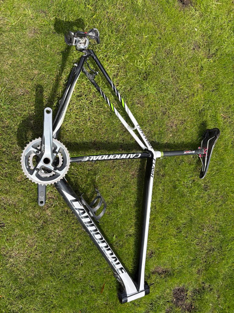 Cannondale Flash 1 MTB frame met crankstel en zadel, Ophalen, Gebruikt, Overige merken