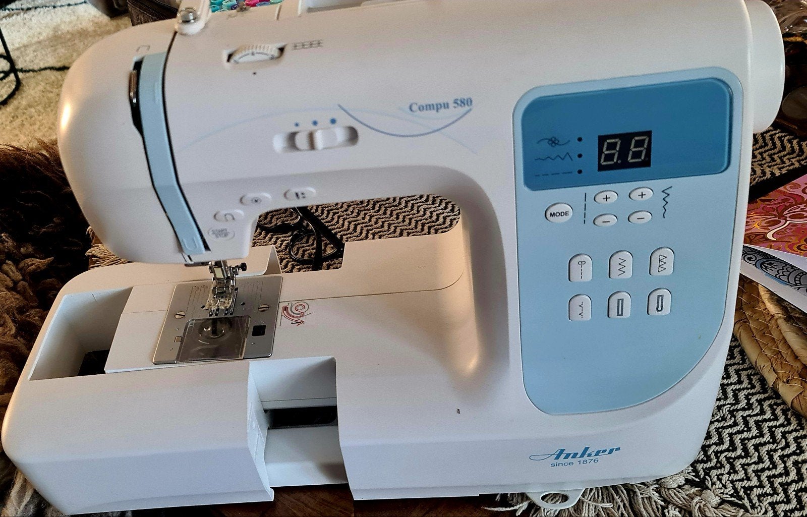Anker Compu 580 Naaimachine - Zo goed als nieuw, Ophalen, Zo goed als nieuw, Naaimachine, Overige merken