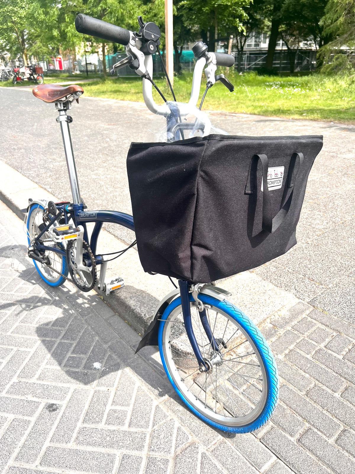 Brompton Vouwfiets blue special met tubeless banden, Minder dan 10 versnellingen, Ophalen of Verzenden, Zo goed als nieuw, 47 tot 51 cm