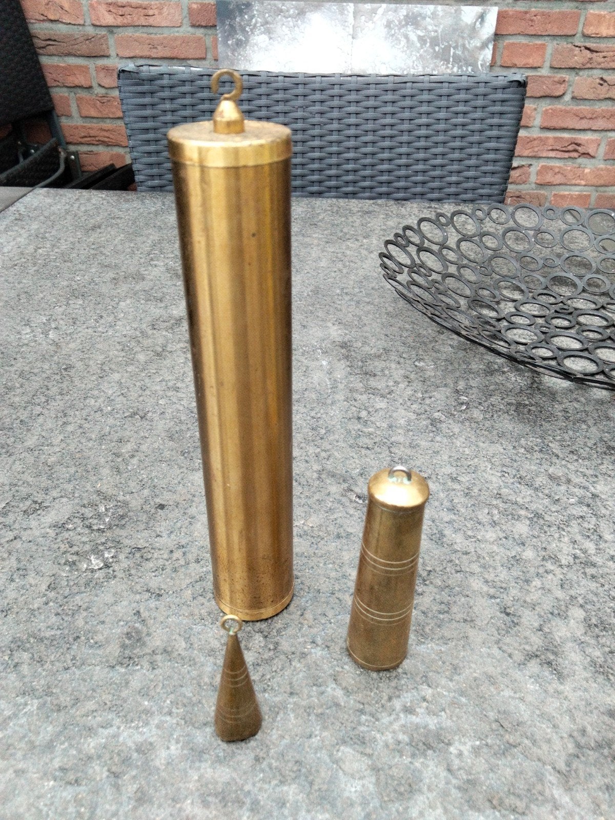Set van 3 messing gewichten - Vintage, Ophalen of Verzenden, Koper