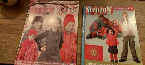 2X  KINDERKLEDING PATROON BLAD o.a BIZZ KIDS HERFST/ WINTER, Gelezen, Ophalen of Verzenden, BIZZ KIDS, Borduren en Naaien