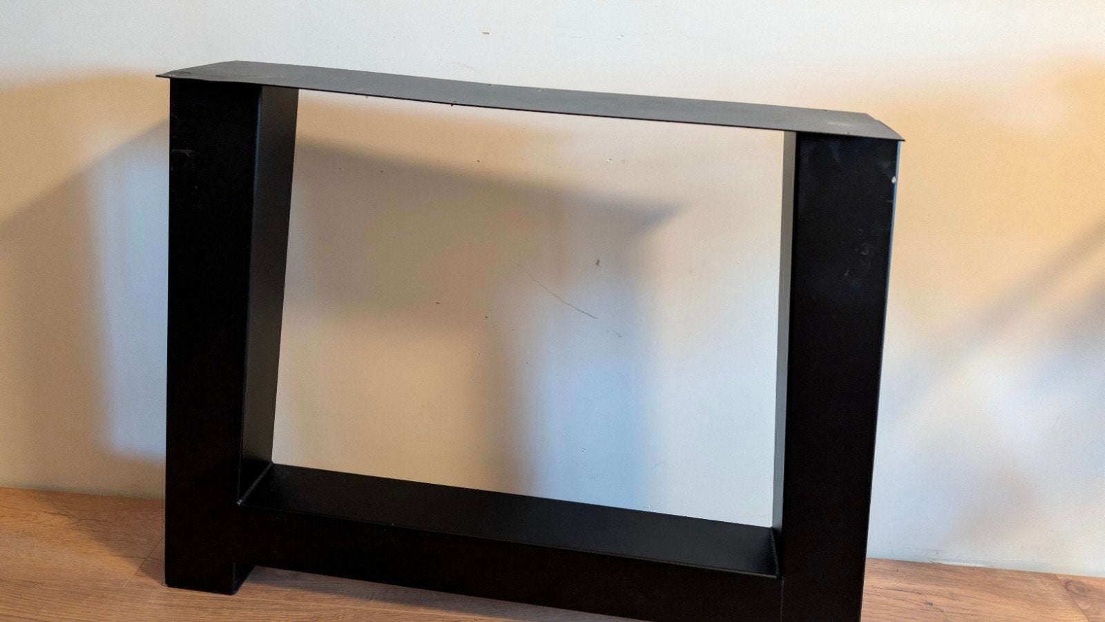 Zwart gepoedercoate tafelpoten - ca. 70 cm hoog, Ophalen, Tafelpoot, Gebruikt, 50 tot 100 cm