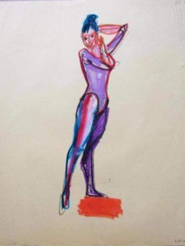 == Hans Ittmann 1914-1972 == figuurstudie ==, Antiek en Kunst, Kunst | Schilderijen | Modern, Ophalen