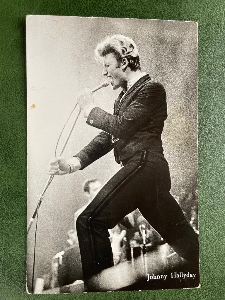 ansichtkaart / kaart van Johnny Hallyday 4., Verzamelen, Ansichtkaarten | Themakaarten, Verzenden, 1960 tot 1980, Sterren en Beroemdheden