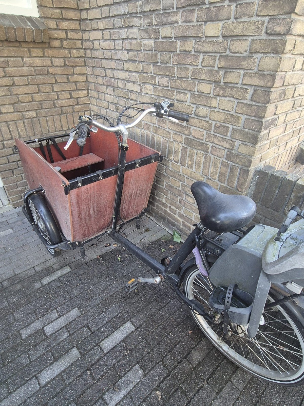 Opknapper bakfiets Babboe Big (oud model), Ophalen, Gebruikt, 4 kinderen of meer