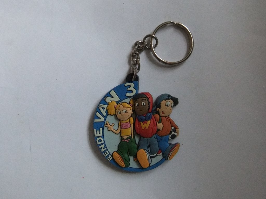Sleutelhanger 'Bende van 3' - Cartoon Figuren(hknj), Verzenden, Zo goed als nieuw, Knuffel of Figuurtje