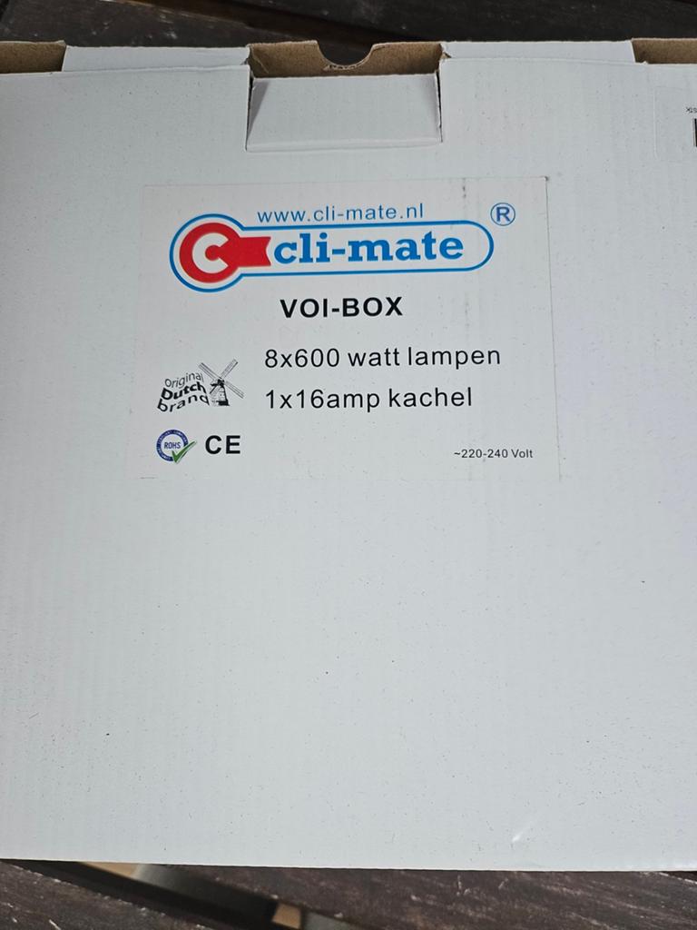 Cli-mate VOI-BOX Relaiskast RC-2010D - 8 lampen + kachel, Ophalen of Verzenden, Nieuw