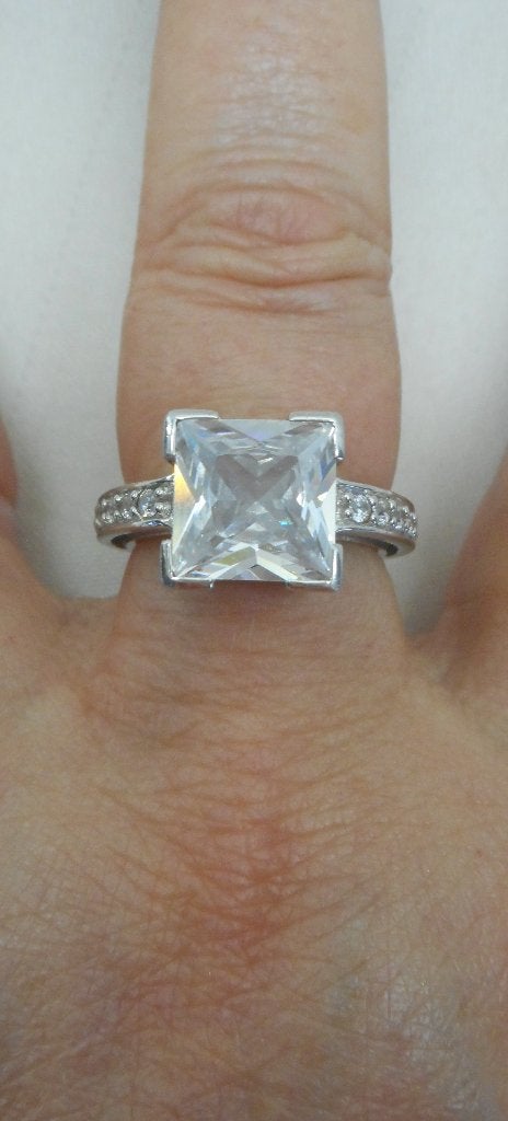 Zilveren Ti Sento ring maat 17.25 nr.957