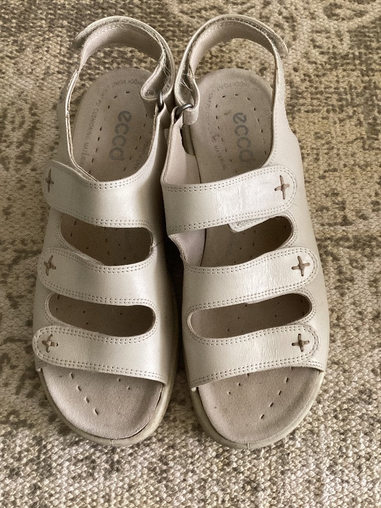 Sandalen, Ecco, maat 39, zgan, Kleding | Dames, Schoenen, Ecco, Beige, Zo goed als nieuw, Sandalen of Muiltjes