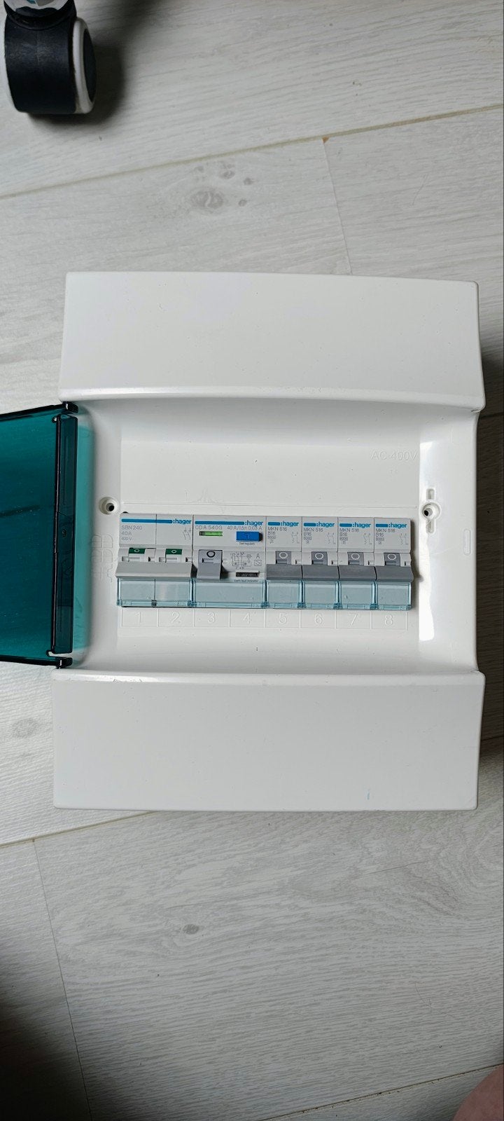 Hager Meterkast met abb afsluitbare kast, Ophalen of Verzenden, Nieuw, Schakelaar